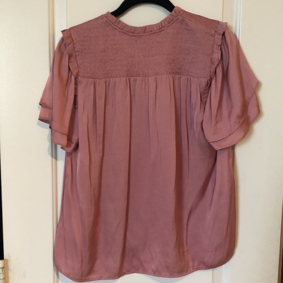 NWOT Express Mauve Satin Top - Picture 6 of 10